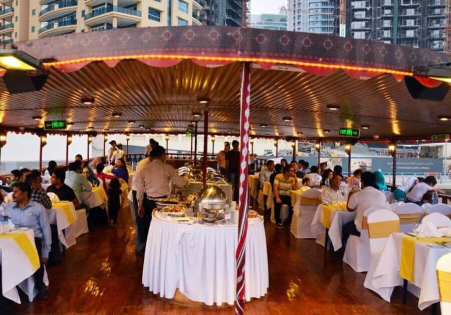 Dubai Marina Dinner Cruise with Live Entertainment(Al Wasl) - Food & Drinks: Buffet & Beverages