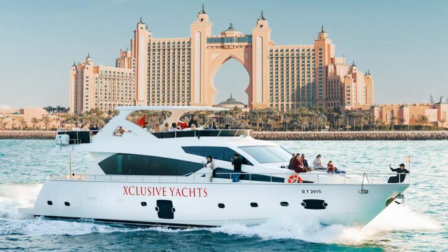 Dubai Marina luxury yacht tour with breakfast or BBQ option