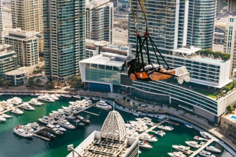 Dubai: Marina Ziplining with Photos, Video and Meal - The Value of the Experience