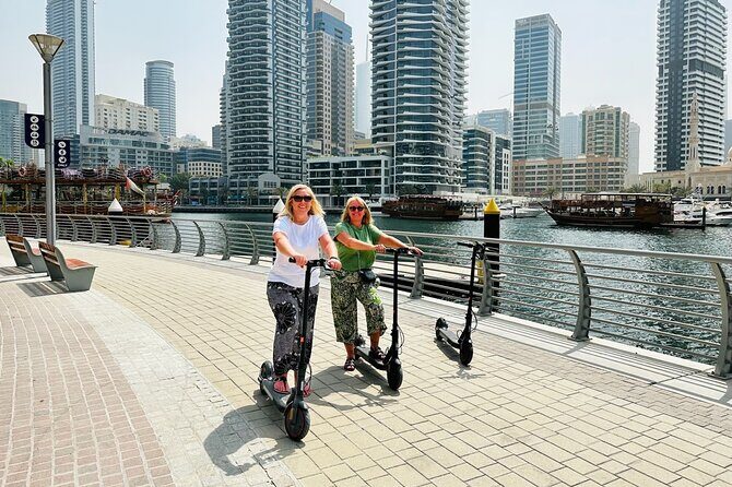 E-Scooter Guided Tour of Marina, JBR, Bluewaters Top Attractions - Detailed Itinerary Breakdown