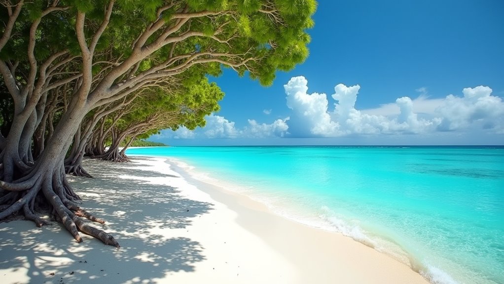 eagle beach divi divi trees