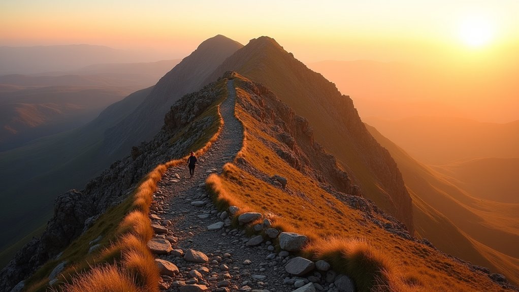 early morning summit ascent