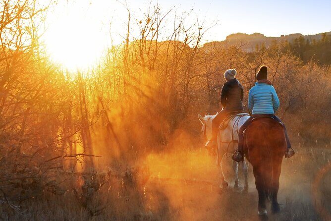 East Zion Checkerboard Evening Shadow Horseback Ride - The Sunset & Views
