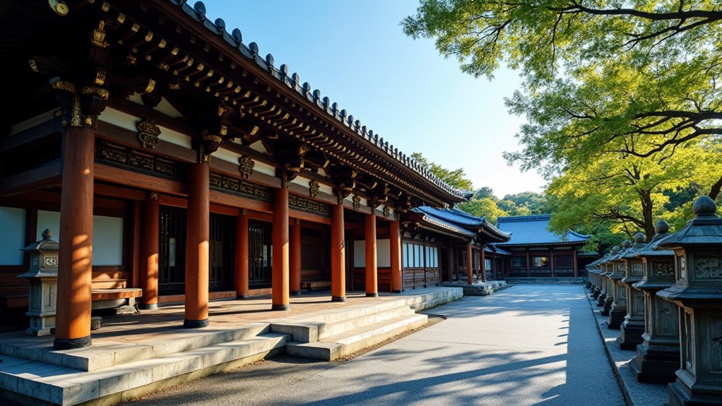 edo era colorful shrine architecture