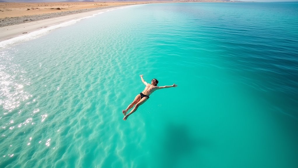 effortless floating in mineral rich waters
