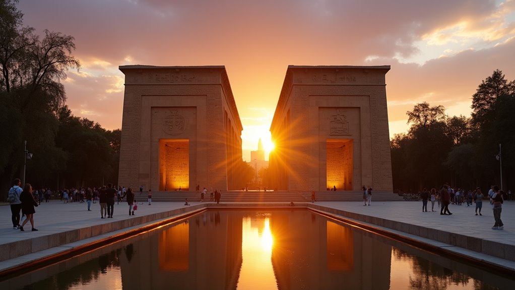 egyptian temple sunset views