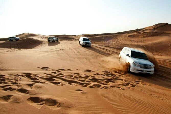 Exclusive Desert Safari with BBQ, Camel Ride & Traditional Show - Dune Bashing in Lahbab Desert