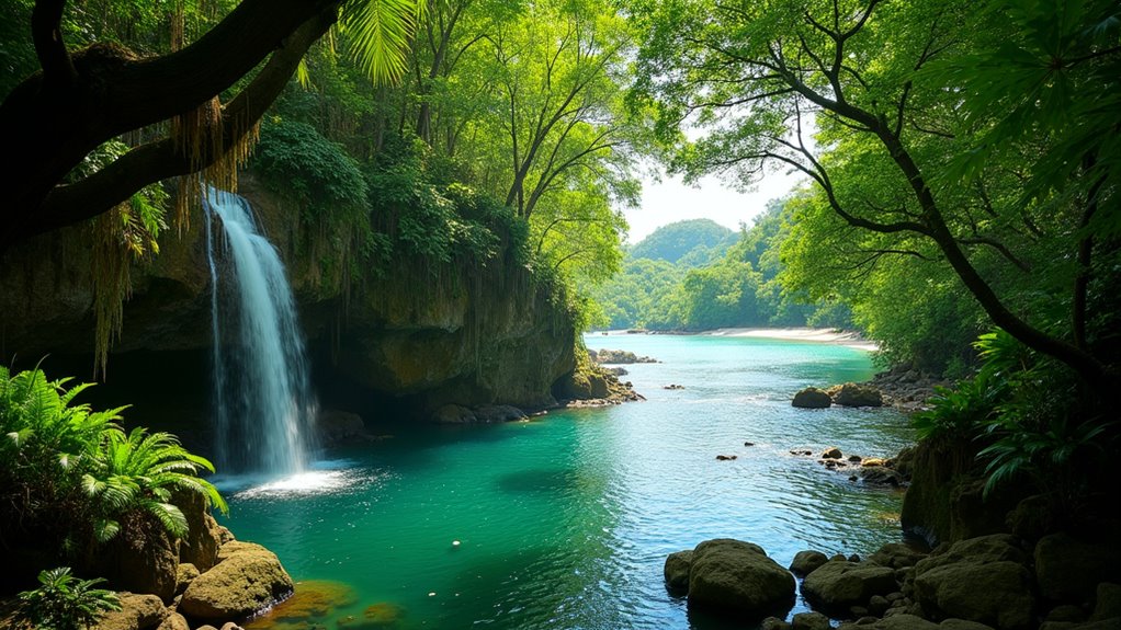 explore el yunque waterfalls