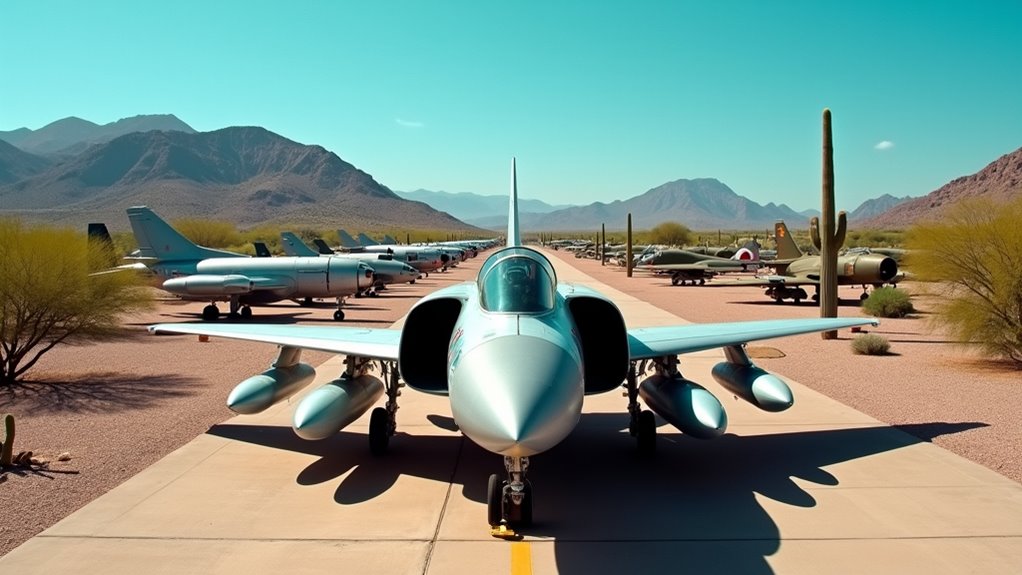 explore extensive aircraft exhibits