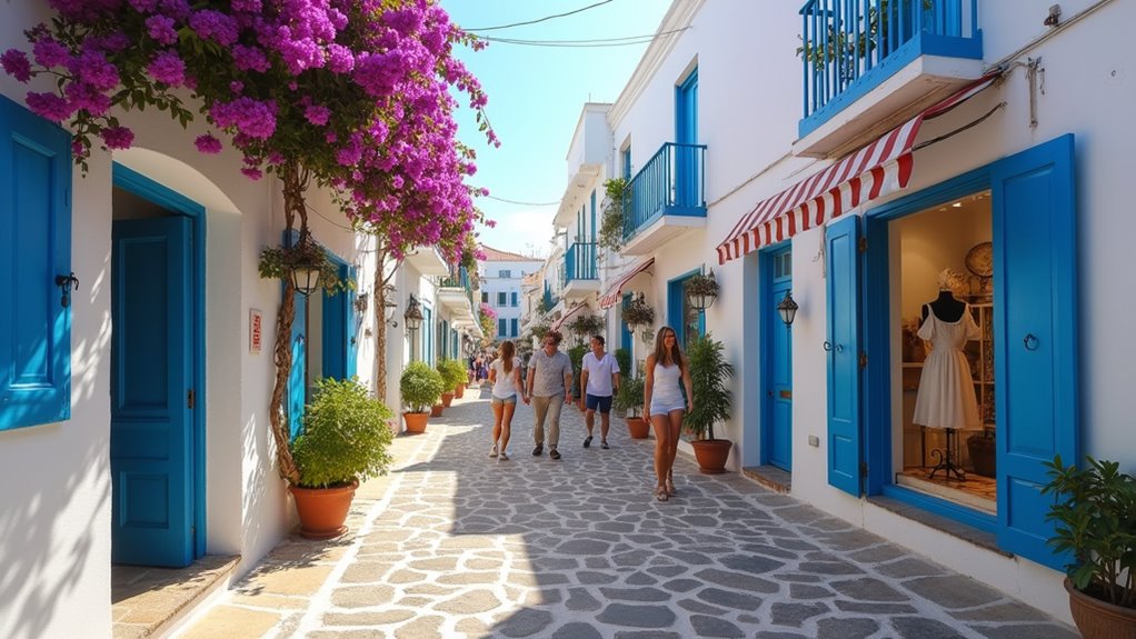 explore mykonos boutique shopping