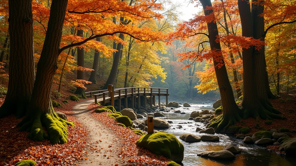 explore waterfalls and trails