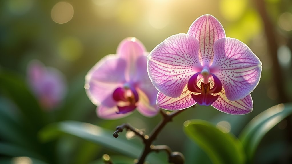 extensive epiphyte and orchid collection