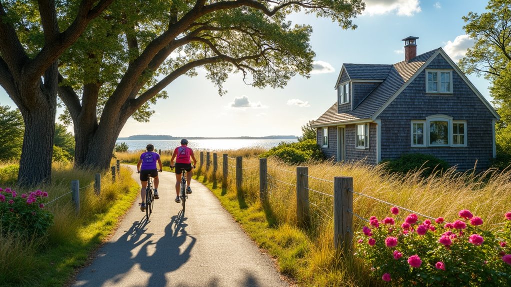 extensive family friendly bike paths
