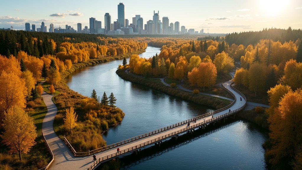 extensive urban trail network