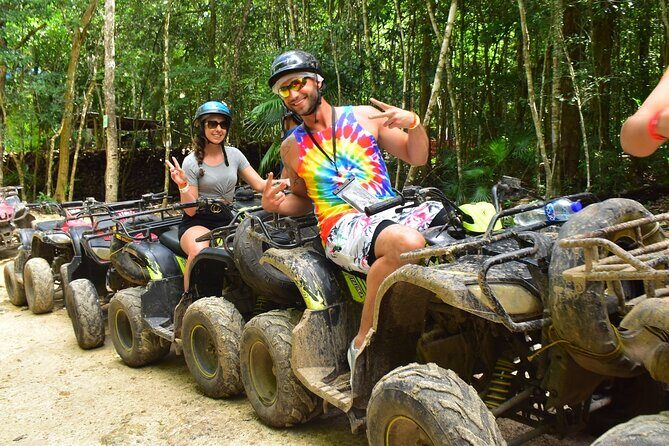 Extreme Adventure - ATV (single) Ziplines and Cenote from Playa del Carmen - Safety and Equipment