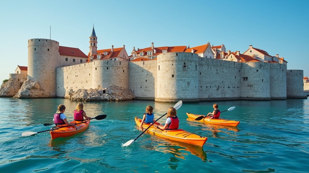 family sea kayaking adventure