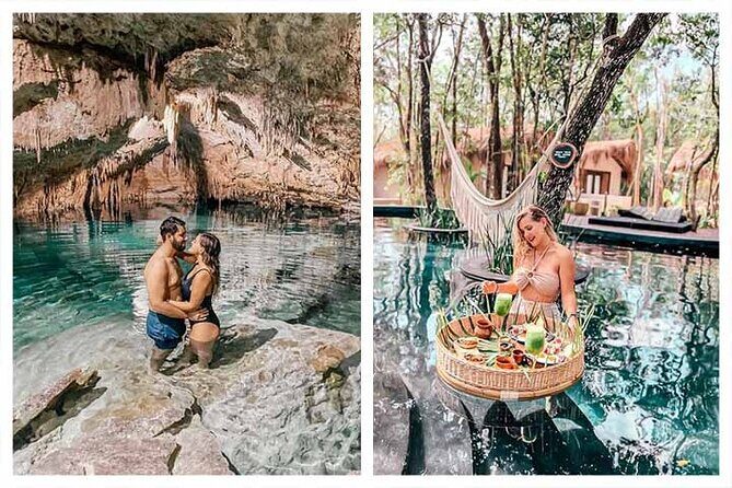 Floating Breakfast+Cavern Tour includes entrance to the cenote-Temazcal - The Floating Gourmet Breakfast