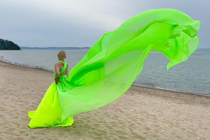 Flying Dress Photo Shoot in Traverse City - How the Experience Works