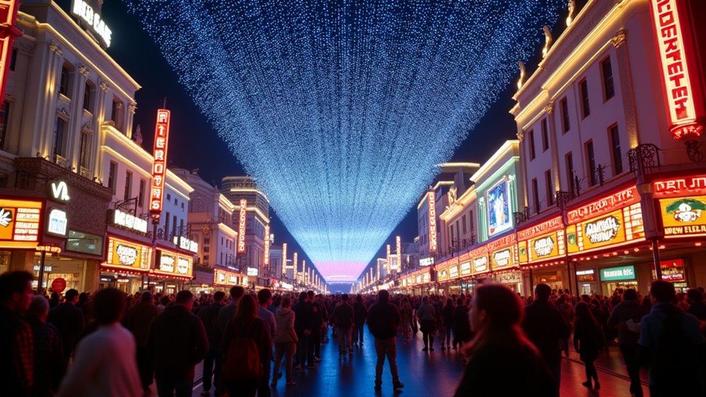 fremont street vibrant entertainment