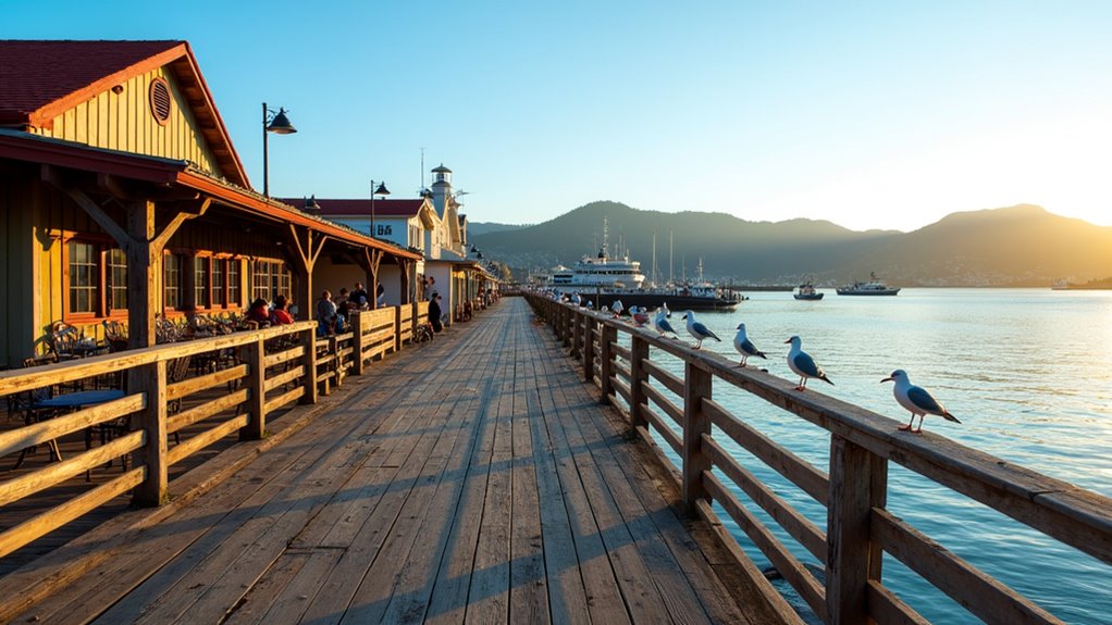 fresh seafood harbor views