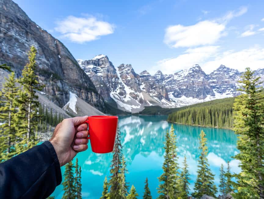 From Canmore/ Banff: Sunrise Moraine Lake and Lake Louise
