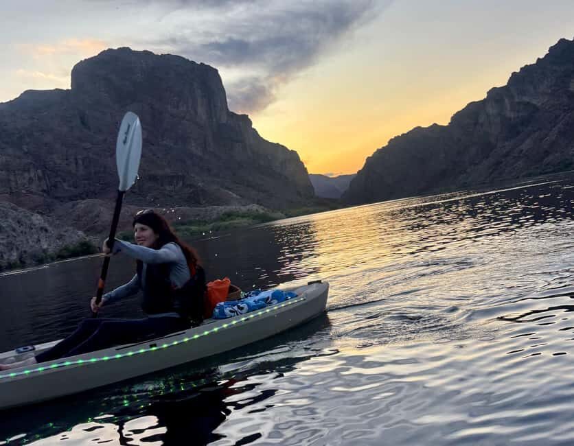 From Willow Beach: Sunset Kayak Tour to Emerald Cave