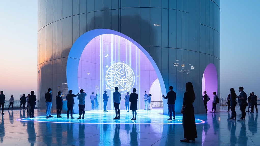 futuristic exhibits and experiences
