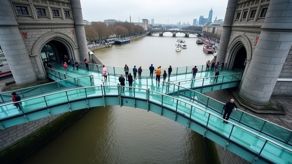 glass walkways offer stunning views
