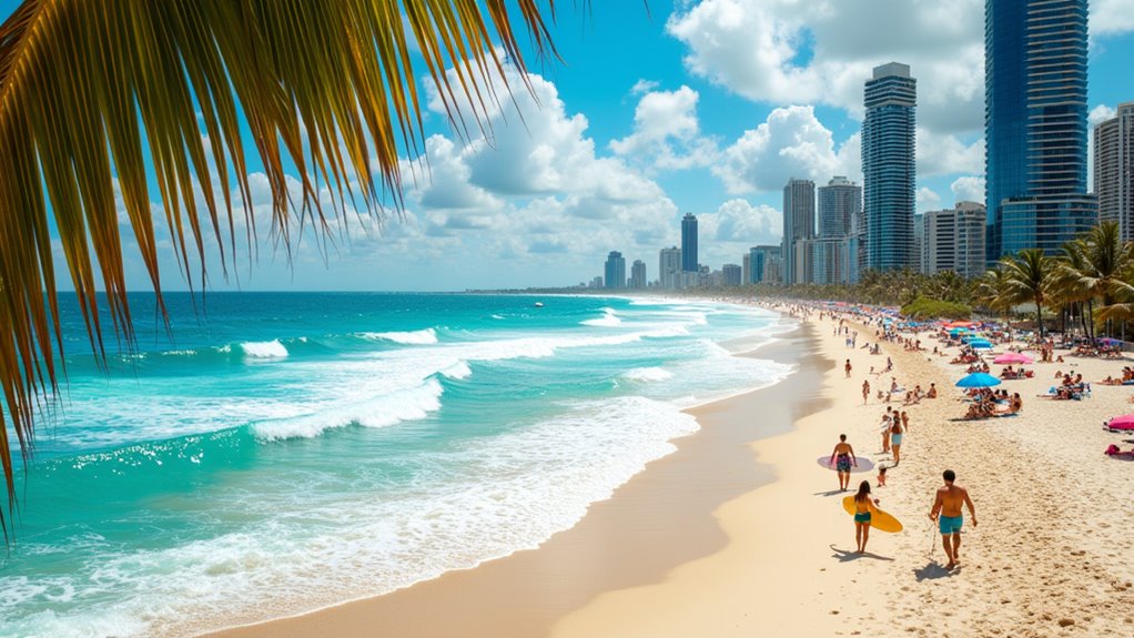 gold coast surfing and dining
