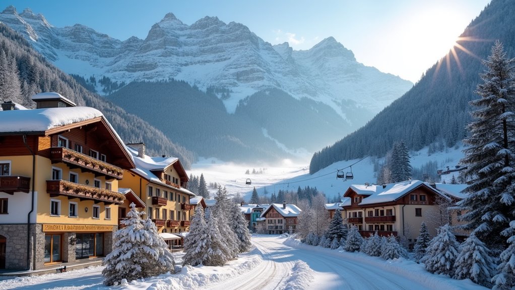 golden roof and tyrol skiing