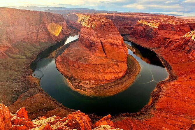 Guided Antelope Canyon & Horseshoe Bend Day Tour from Las Vegas - Glimpse of Glen Canyon