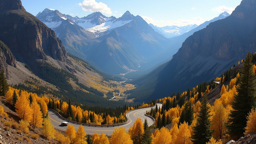 high altitude mountain scenic drive