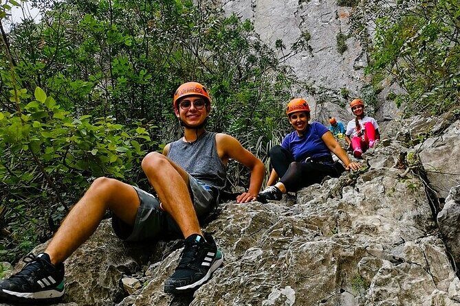 Hiking Climbing And Rappelling In The Eaglets Nest - The Guides and Safety