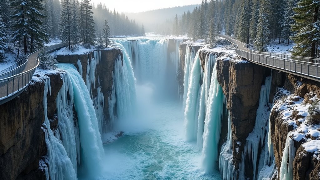 hiking johnston canyon waterfalls