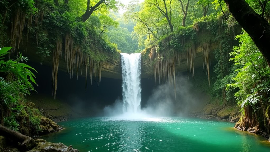 hiking to iriomote waterfall