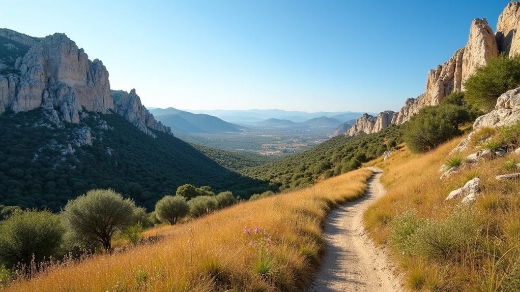 hiking trails and caves