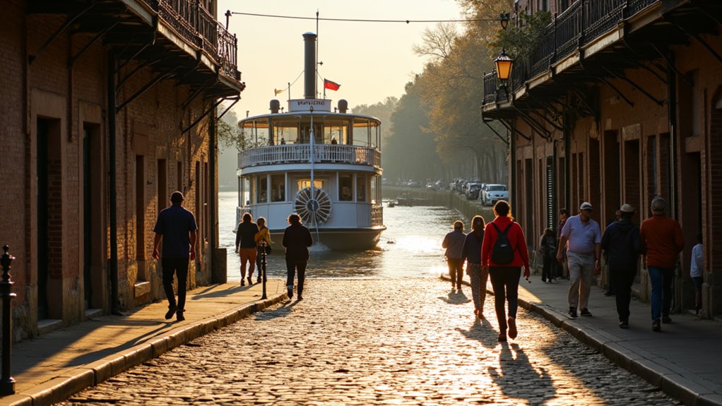 historic cobblestone riverwalk cruise