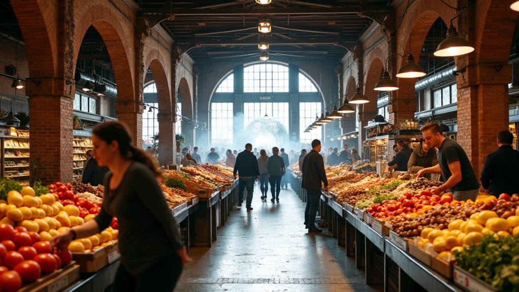historic food markets with diverse vendors
