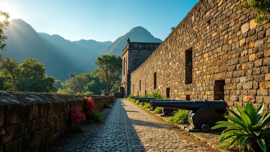 historic fortress and artifacts
