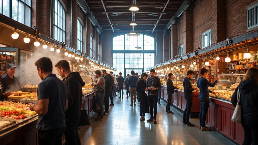 historic market with diverse cuisines