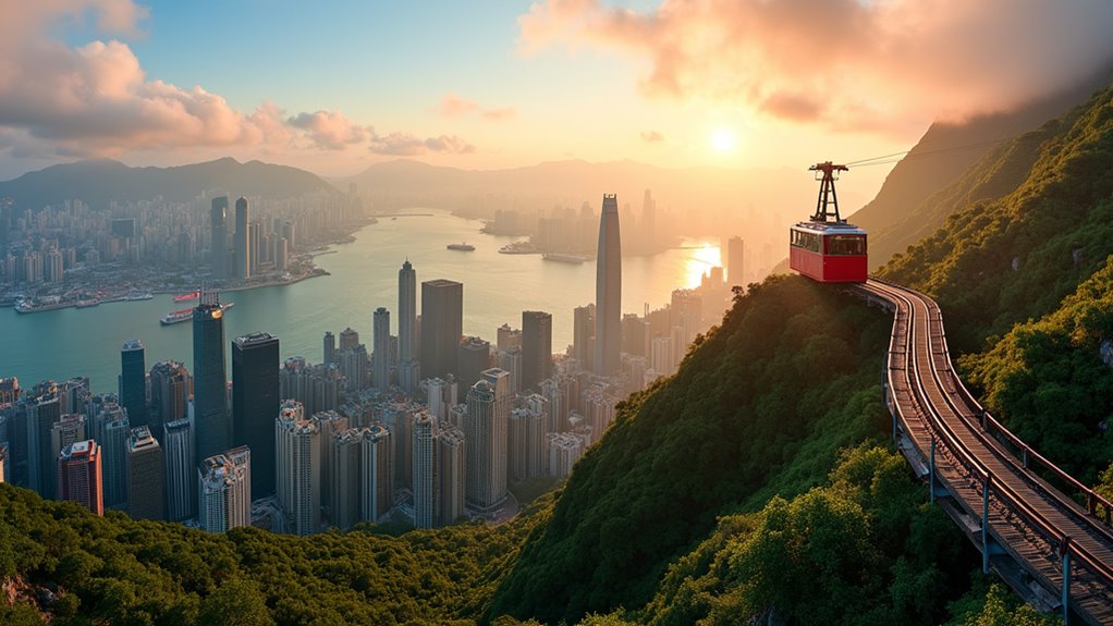 historic peak tram views