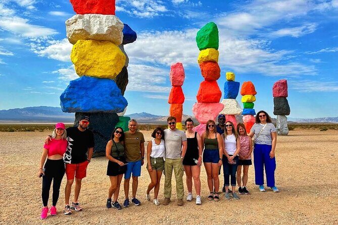 Hoover Dam Walk-On-Top Tour w/ Seven Magic Mountains & Vegas Sign - Transportation, Duration, and Group Size