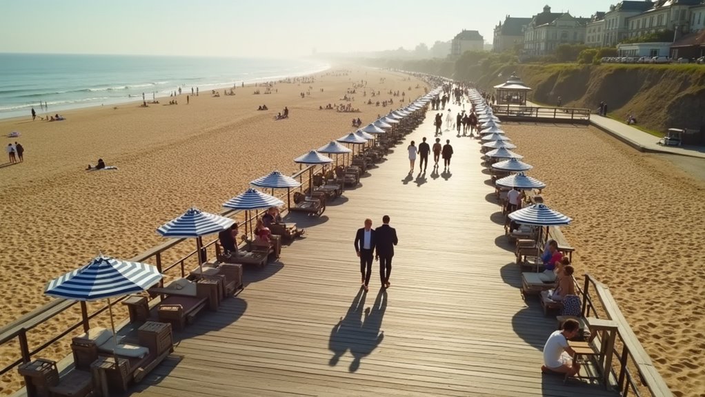 iconic deauville wooden promenade