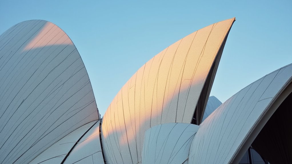 iconic sail shaped architectural silhouette