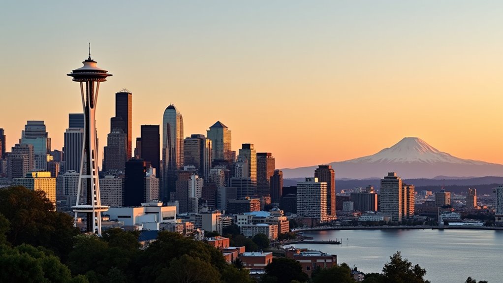 iconic seattle skyline view