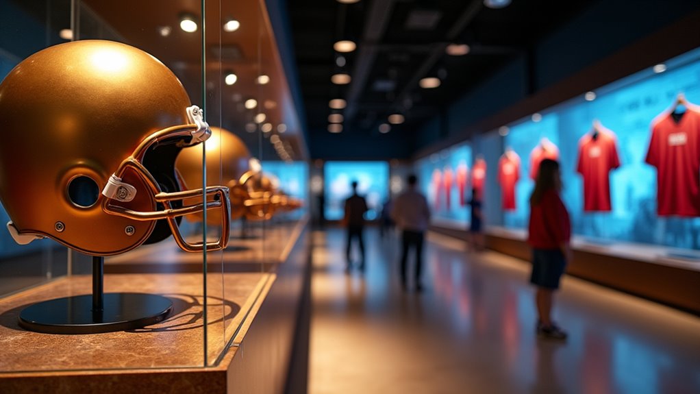 interactive college football exhibits