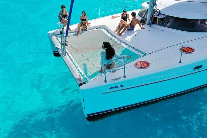 Isla Mujeres: Catamaran Tour with Snorkeling Food, Drinks, Beach - The Underwater Museum of Art (MUSA)