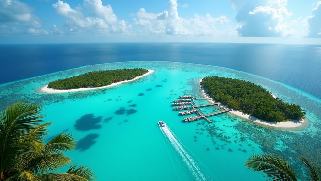 island hopping water taxis reef access