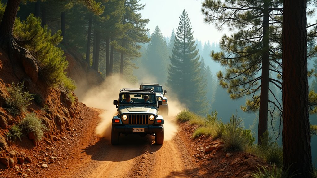 jeep safari pine waterfalls