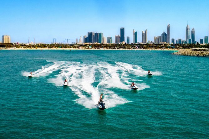 Jet Ski Tour Dubai: La Mer - Burj Al Arab- Atlantis for 1h 30min - The Quality of Guides and Equipment